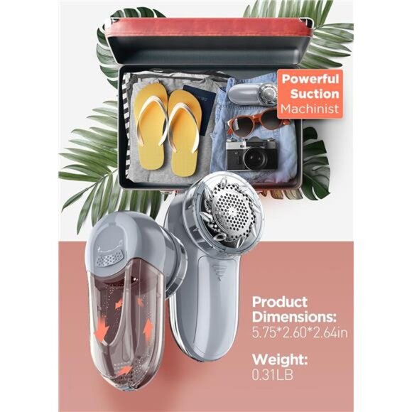 Fabric Shaver, Lint Remover, Lint Shaver Defuzzer Sweater Shaver for Clothes - Picture 6 of 7